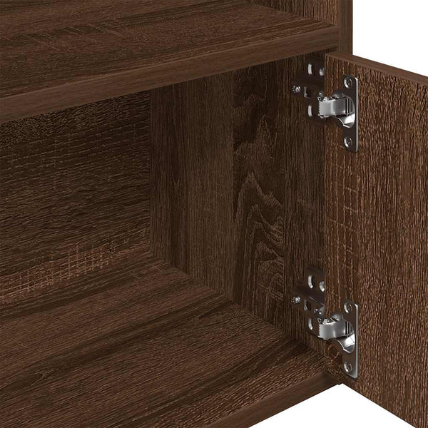 Bücherregal Braun Eichenoptik 127cm