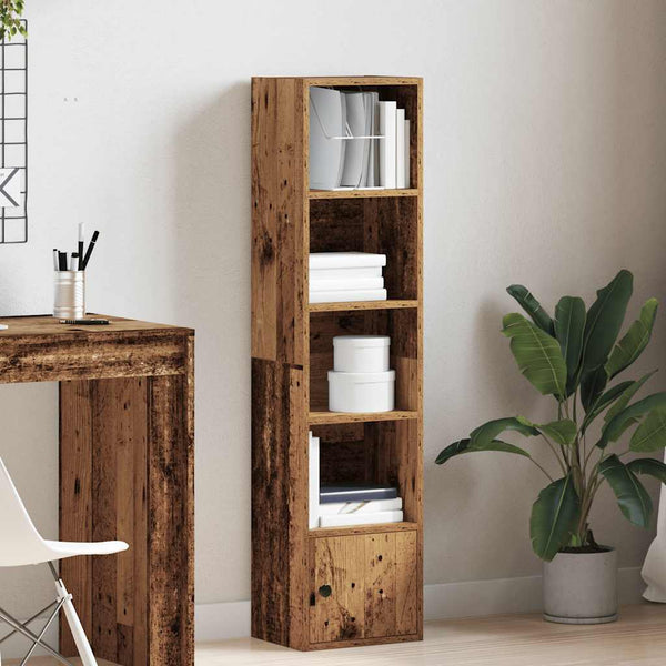 Bücherregal Altholz-Optik 127cm