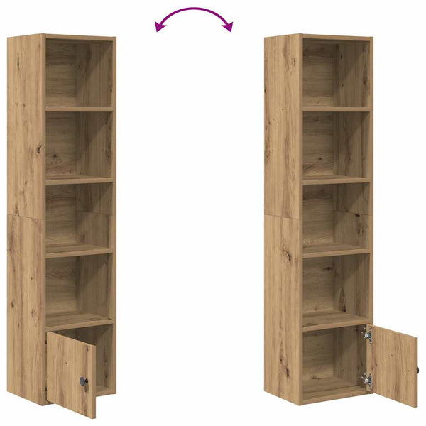 Bücherregal Artisan Eiche 31x24x127 cm