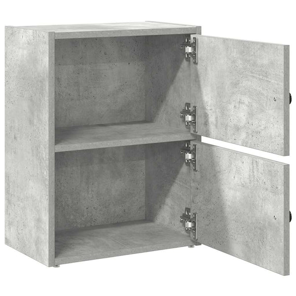 Betongraues Bücherregal, 40 cm