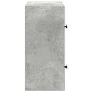 Betongraues Bücherregal, 40 cm