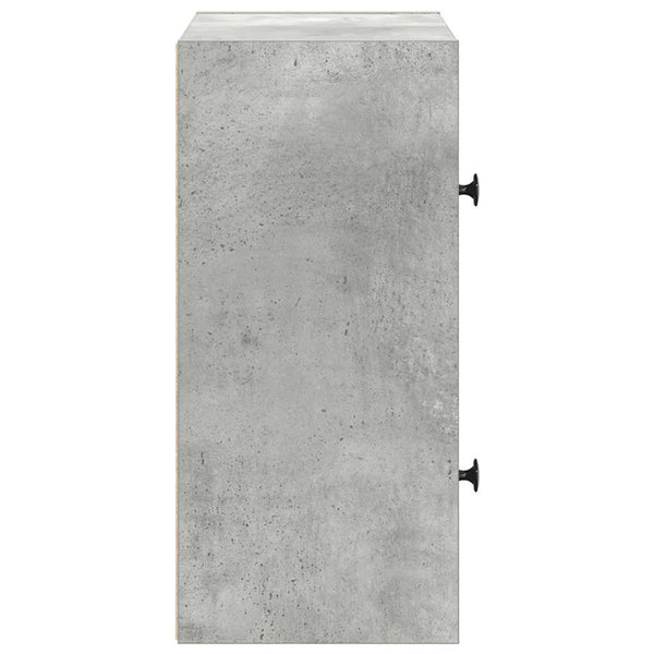 Betongraues Bücherregal, 40 cm