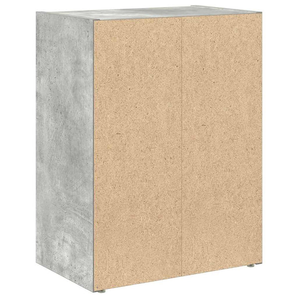 Betongraues Bücherregal, 40 cm
