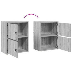 vidaXL Bibliothèque gris Sonoma 40x24x52 cm aggloméré