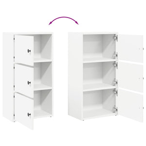 Weißes Bücherregal 40x24x77 cm