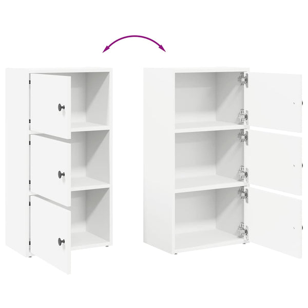 Weißes Bücherregal 40x24x77 cm