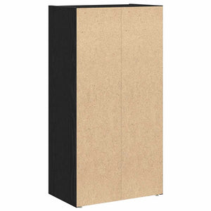 Bücherregal Schwarz Eichenoptik 77cm