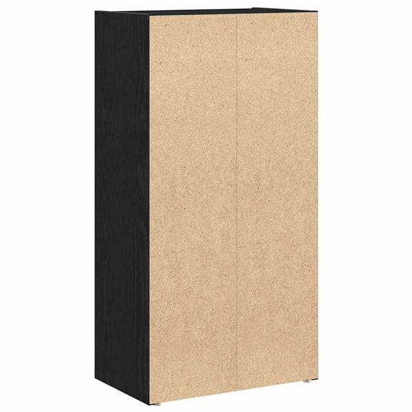 Bücherregal Schwarz Eichenoptik 77cm