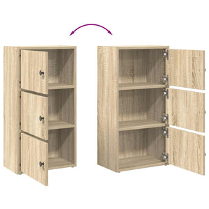 Bücherregal Sonoma Eiche 40x24x77 cm