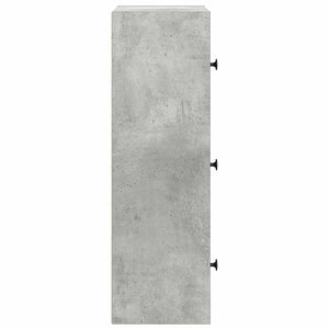 Betongraues Bücherregal, 40x24x77 cm