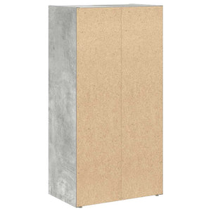 Betongraues Bücherregal, 40x24x77 cm