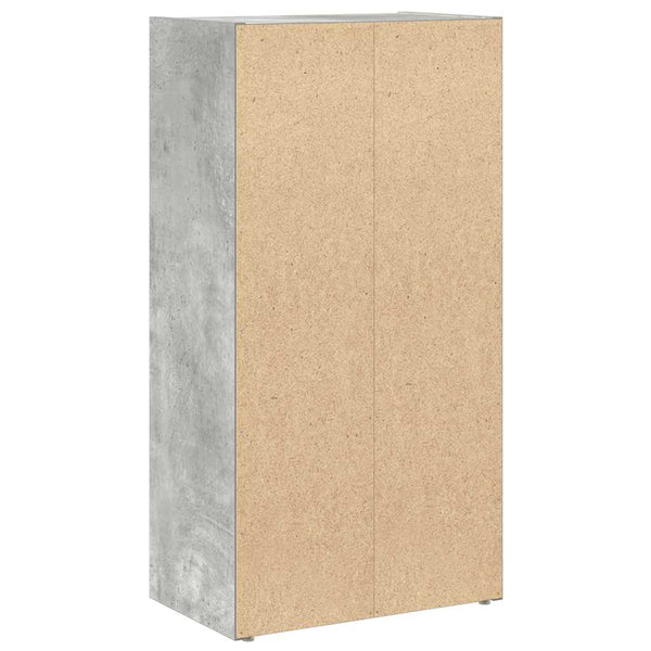 Betongraues Bücherregal, 40x24x77 cm