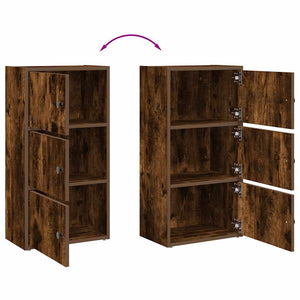 Bücherregal Räuchereiche 40x24x77 cm