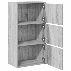 Bücherregal Grau Sonoma 40x24x77 cm