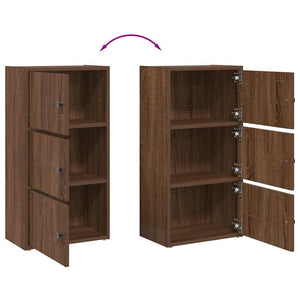 Bücherregal Braun Eichenoptik 77cm