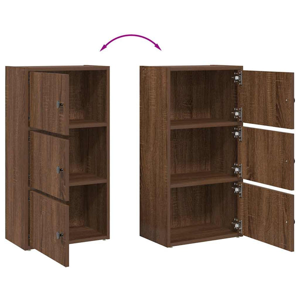 Bücherregal Braun Eichenoptik 77cm