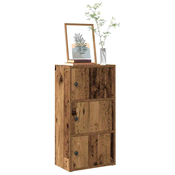 Bücherregal Altholz-Optik, 77 cm hoch