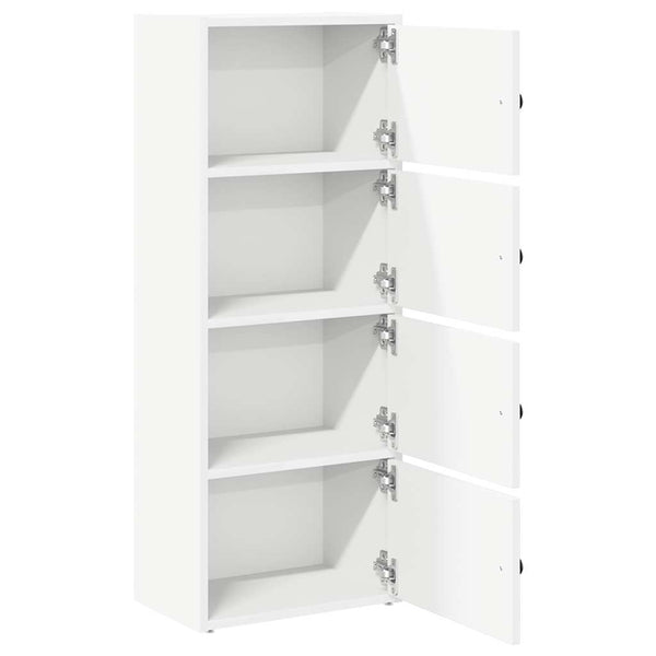 Weißes Bücherregal 40x24x102 cm