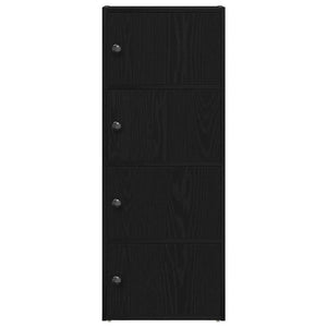 Bücherregal Schwarz Eichen-Optik 102 cm