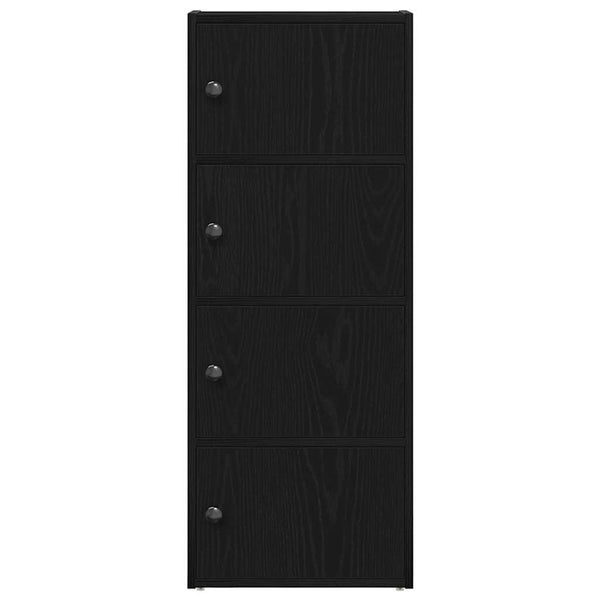 Bücherregal Schwarz Eichen-Optik 102 cm