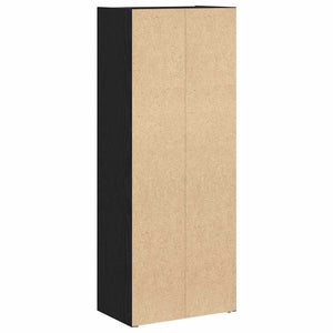 Bücherregal Schwarz Eichen-Optik 102 cm