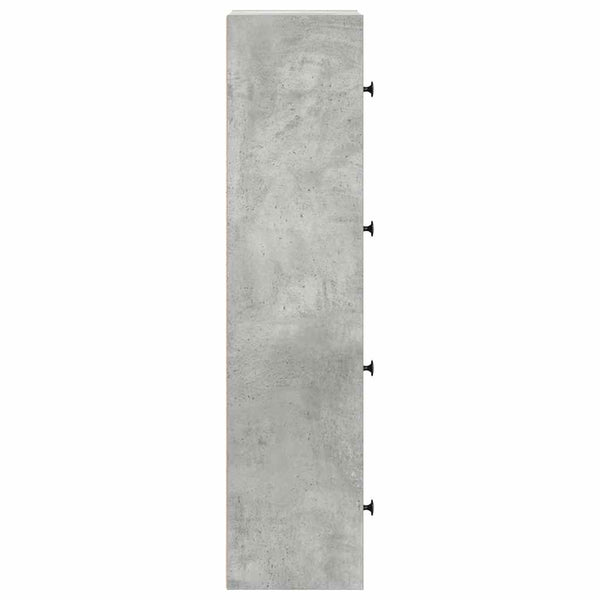 Betongraues Bücherregal, 40x24x102 cm