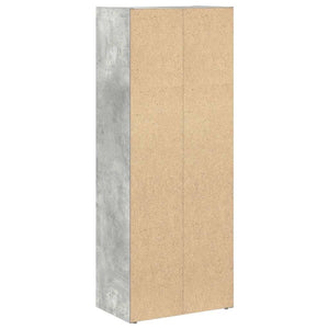 Betongraues Bücherregal, 40x24x102 cm