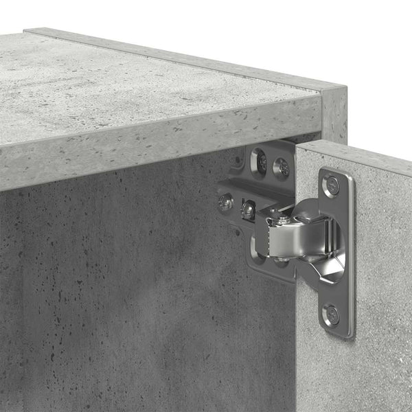 Betongraues Bücherregal, 40x24x102 cm