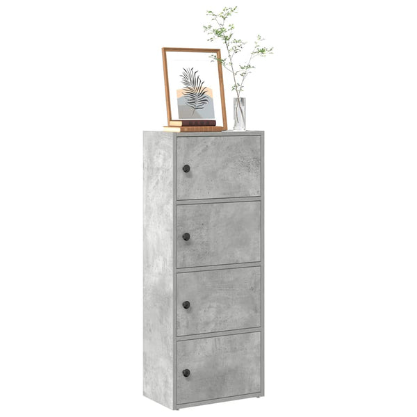 Betongraues Bücherregal, 40x24x102 cm