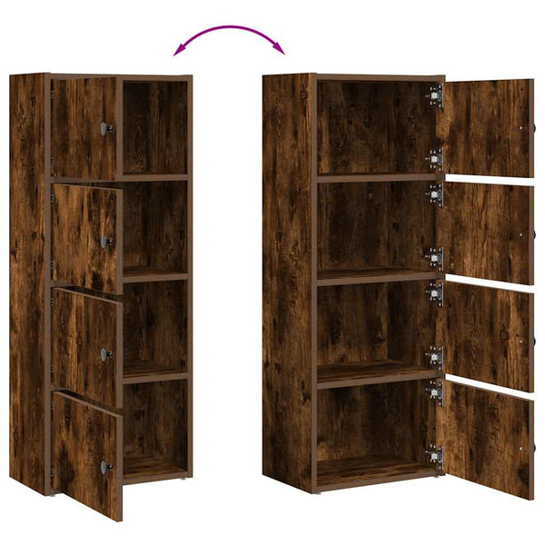 Bücherregal Räuchereiche 40x24x102 cm