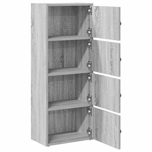 Bücherregal Grau Sonoma 40x24x102 cm