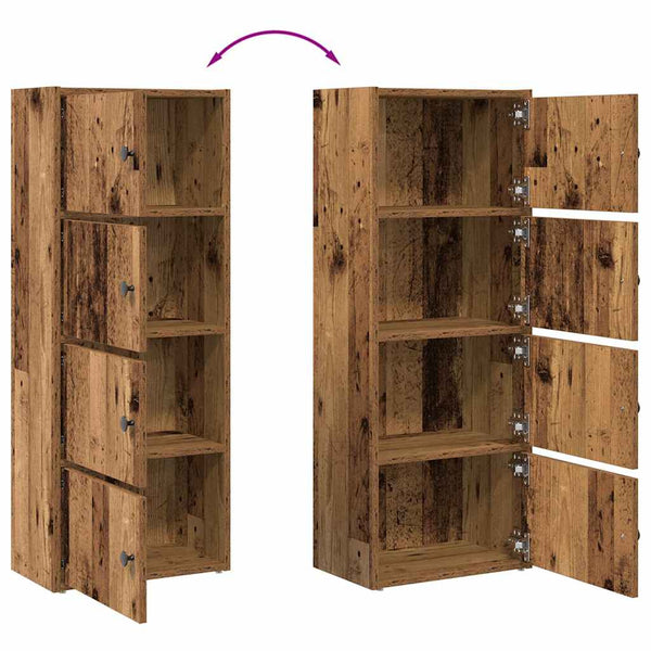 Bücherregal Altholz-Optik 102 cm