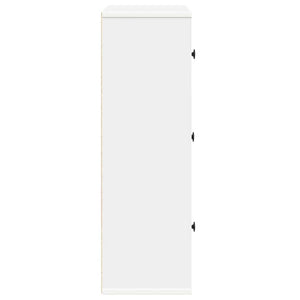 Weißes Bücherregal, 60 cm breit