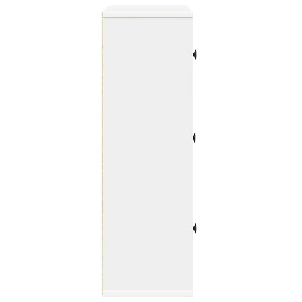 Weißes Bücherregal, 60 cm breit