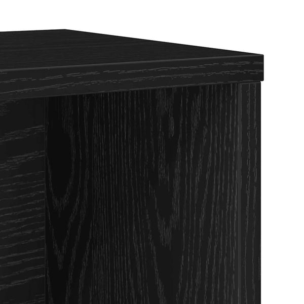 Bücherregal Schwarz Eichen-Optik
