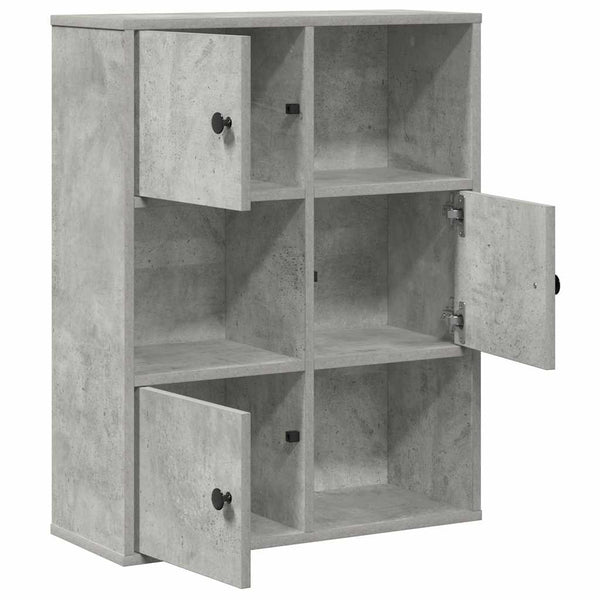 Bücherregal Betongrau 60 cm
