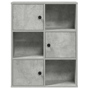 Bücherregal Betongrau 60 cm