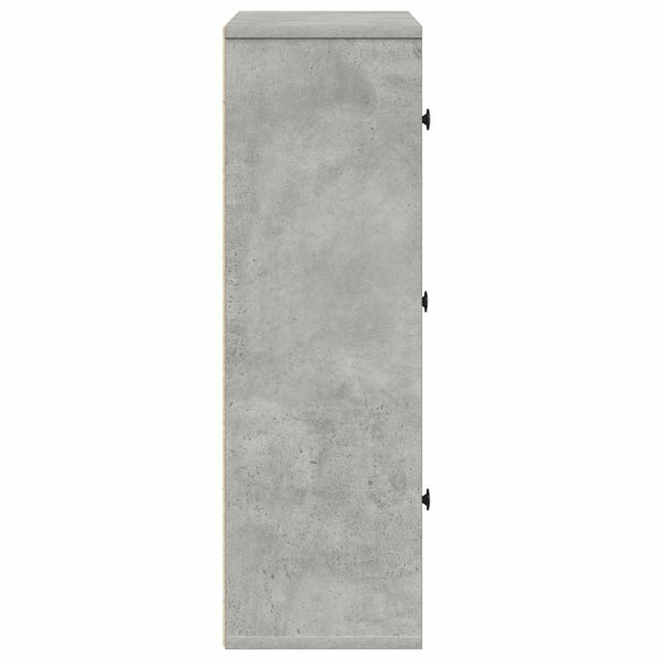 Bücherregal Betongrau 60 cm