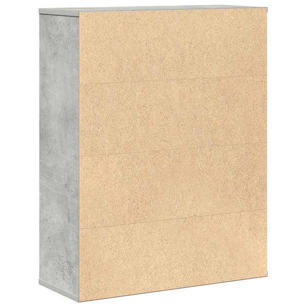 Bücherregal Betongrau 60 cm