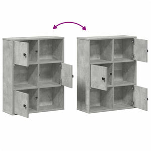 Bücherregal Betongrau 60 cm