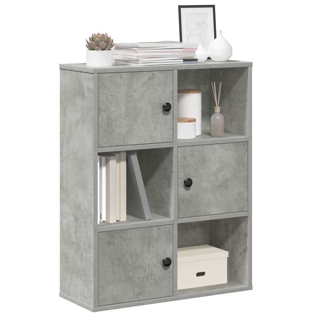 Bücherregal Betongrau 60 cm