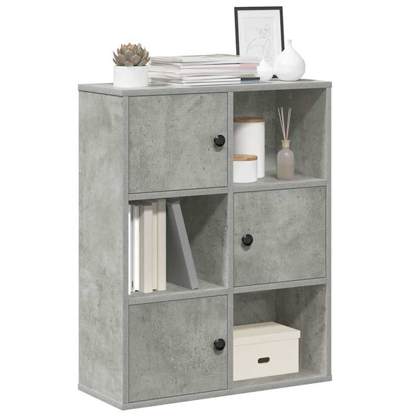 Bücherregal Betongrau 60 cm