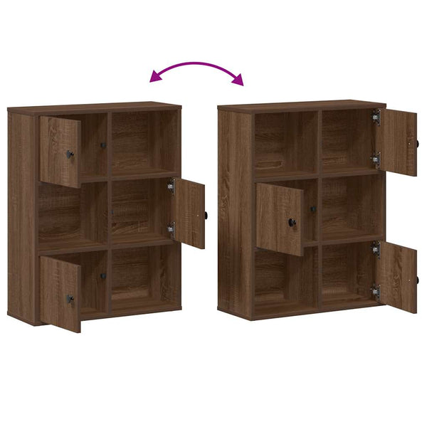 Bücherregal Braun Eichenoptik 60 cm