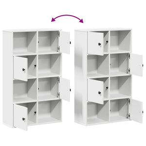 Weißes Bücherregal 60x24x101,5 cm