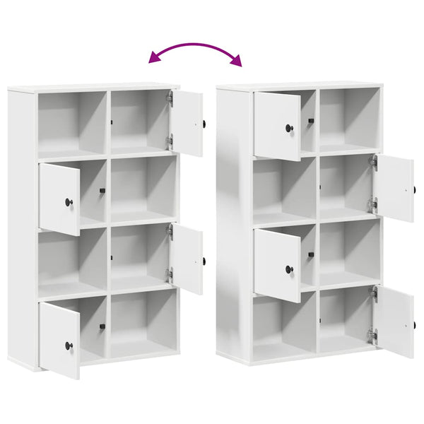 Weißes Bücherregal 60x24x101,5 cm