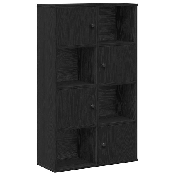Bücherregal Schwarz Eiche 60x24x101,5 cm