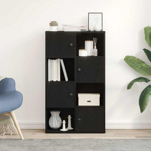 Bücherregal Schwarz Eiche 60x24x101,5 cm