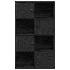 Bücherregal Schwarz Eiche 60x24x101,5 cm