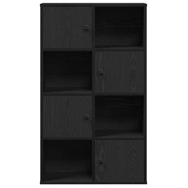 Bücherregal Schwarz Eiche 60x24x101,5 cm
