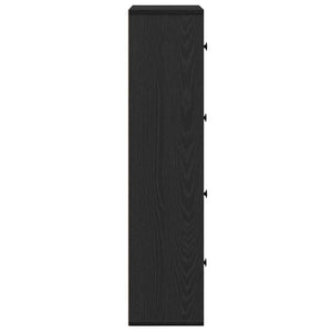 Bücherregal Schwarz Eiche 60x24x101,5 cm